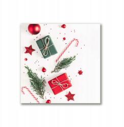 Tulup Vászonkép canvas 40x40 Ajándék Édességek Karácsonyi gömbök (ock-40x40-230490120)