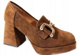 Simen Félcipő Simen 5626A MÉRET37 Bőr Barna Velúr (5626a)