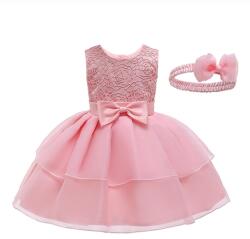  Jessie lány tüll ruha, rózsaszín