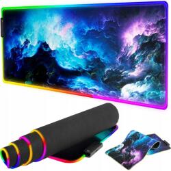 BNTrade Nagy Gamer Led-es Asztali Egérpad 90x40 Led-es Háttérvilágítású Szőnyeg (MATA BNTRADEPOD MYSZ RGB LEDOWA)