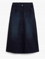 Bonprix Farmer MIDI Szoknya, kék, Size 54, pamut, elasztán