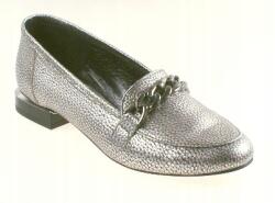 Laura Messi 2205 Ezüst Félcipő 37-ES Méret (2205)