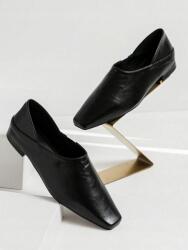 Shein A42108 Shein Bebújós Fekete Lapos Balerinacipő (30) 38 (sx2210053221693044)