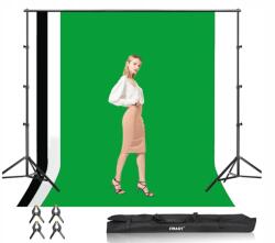  Professzionális Emart stúdió szett 3 muszlin háttérrel (12m-18)