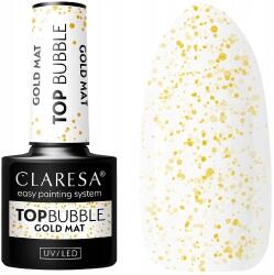 Claresa Top Bubble Gold Matt No Wipe 5G Arany szemcsék matt kivitel (TOP BUBBLE GOLD MAT)