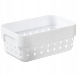 Plast Team Kosár Tároló Kosár Organizer Seoul Fehér 11, 8x7, 8x5CM (PT50210808)