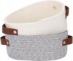 UMA Tároló Kosarak Pamut Kötélből 2 Db Nagy (346134537123)