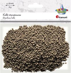 Titanum Hungarocell golyók 5mm világosbarna 8g Diy dekorációhoz (TI362107)