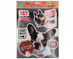 Stnux Vinyl matricák Állatok Kutya Stop 6 db (STN 8585)