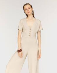 Stradivarius Bézs V-nyakú Overál (M) (585609)