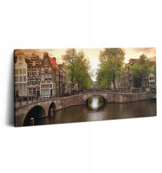 Wallfluent Vászonkép A Konyhába Gyönyörű Amszterdami Csatornák A Városon belül (010030010010000037714)