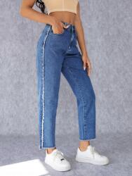 Shein TC12109 Shein Mom Jeans Nadrág Magas Derekú 28-AS