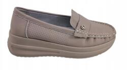 VINCEZA Bőr papucs Vinceza 87990 bézs bőr méret40 (87990.BE)