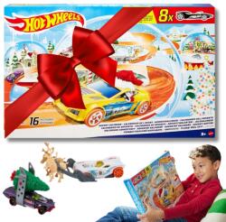 Hotwheels Adventi naptár 2024 autókkal Mikulás Ajándék (943324)