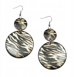 Függő fülbevaló, műanyag, kerek (0613-1019)