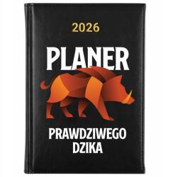 FunnyCase Könyvnaptár 2026 Vad Tervező Fekete tervező Időponttartó Ajándék Wz (Kalendarz Czarny PLANER DZIKA)