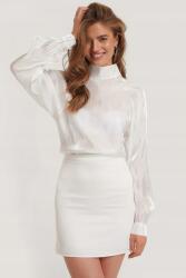 NA-KD X3E222*NA-KD Spónica Mini Fehér Szatén 38 M N00