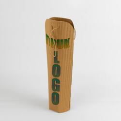  Bortartó táska Bor bordázott logó Cmyk 1st Palacktartó táska Bor Olíva Alkohol