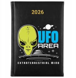 FunnyCase Könyvnaptár 2026 Ufo Area Fekete tervező Időzítő Ajándék Minták (Kalendarz Czarny UFO AREA)