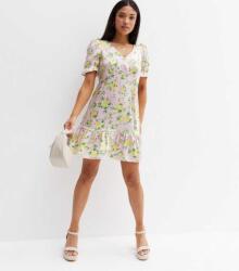 New Look Petite Világos Rózsaszín Ruha Virágok (34) (570041)