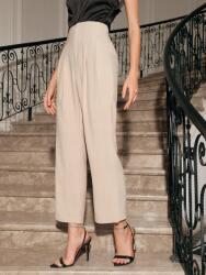 Shein HC44115 Shein Elegáns, magas derekú bézs nadrág M-es méret