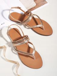 Shein Női Cipő Flip-flop Szandál Arany Klasszikus 41 41 (swshoes08210107584)