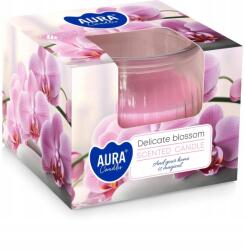 AURA Illatgyertya üvegben |AURA|~18 h| Finom virágok (sn69-421)