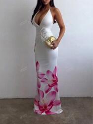 Shein FC41211 Shein Ruha Maxi Vékony Pántokos Ráncolt Virágos (34) S