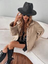 Shein KU142 Shein Szőrme Kabát Gombokkal 44-ES