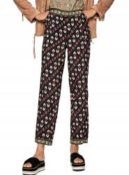 Pepe Jeans Fekete egyenes szabású nadrág, Size S, mintás, viszkóz (376802)
