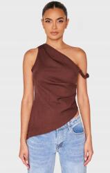 Prettylittlething HC13301 Aszimmetrikus Egyvállas Fodros Felső Plt (26) M