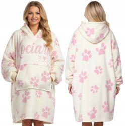 Takaró Pulóver Fürdőköpeny Oversize Vastag Takaró Pulóver 2in1 XXL Cica Pulóver Takaró