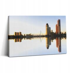 Wallfluent Vászonkép Ajándék ötlet Konyha Város a folyóparton 30x20 cm (010030010150000075774)