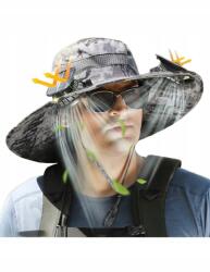 Shein Fekete Napvédő Sapka Napelemes Szélmalmokkal__