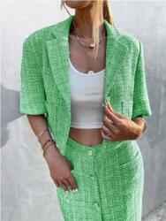 Shein Női Blézer Zöld Rövid 36-OS