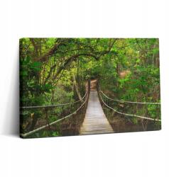 Wallfluent Fotó Vászonkép Canvas Fa Kerettel Étkező Híd A Dzsungelben Khao Yai 30x20 (010030010150000001816)