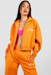 Boohoo Narancssárga Cipzáras Pulóver (3XL) (GZZ56941-152)