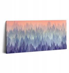 Wallfluent Canvas Vászonkép Fali Dekoráció Étkezőbe Erdő A Ködben 100x50 cm (010030010010000075282)