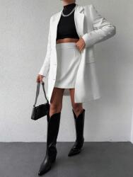 Shein DC26311 Shein Fehér Magas Derekú Miniszoknya (35) M