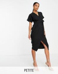 Closet London Petite Fekete Csíkos Ruha (36) (569143)