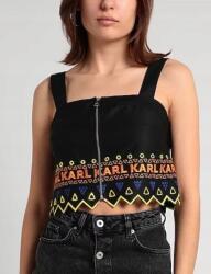 Karl Lagerfeld Fekete Hímzett Felső (34) (241S161199940)