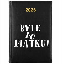 FunnyCase Könyvnaptár 2026 Akár Péntekig! Fekete Határidőnapló Ajándék Minták (Kalendarz Czarny BYLE DO PIĄTKU!)