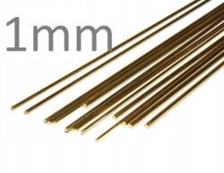 Sárgaréz rúd 1mm x 1 méter (0xpm1.0)