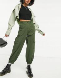  Női Nadrág Khaki Casual Laza Basic