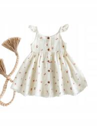 Shein Pamut Ruha Sárga Bő Gombos Virágos 6M__74