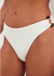 NA-KD Fehér Bikinialsó Bordázott Bugyi Klasszikus Dekoratív Karikák Na-kd Xs