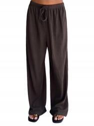 Shein Barna Egyenes, Magas Derekú, Casual Nadrág 36 S__s