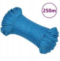 VidaXL Munkakötél, kék, 6 mm, 250 m, polipropilén (8720287131717)