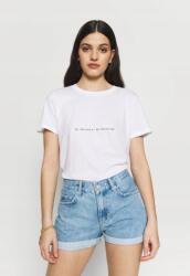 NA-KD Fehér Póló Xxs 32 Nyomott Mintával