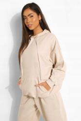 Boohoo Női Pulóver Bézs Basic Kapucnis 38 M 1BCI